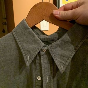 Band of Outsiders men’s gray flannel shirt.